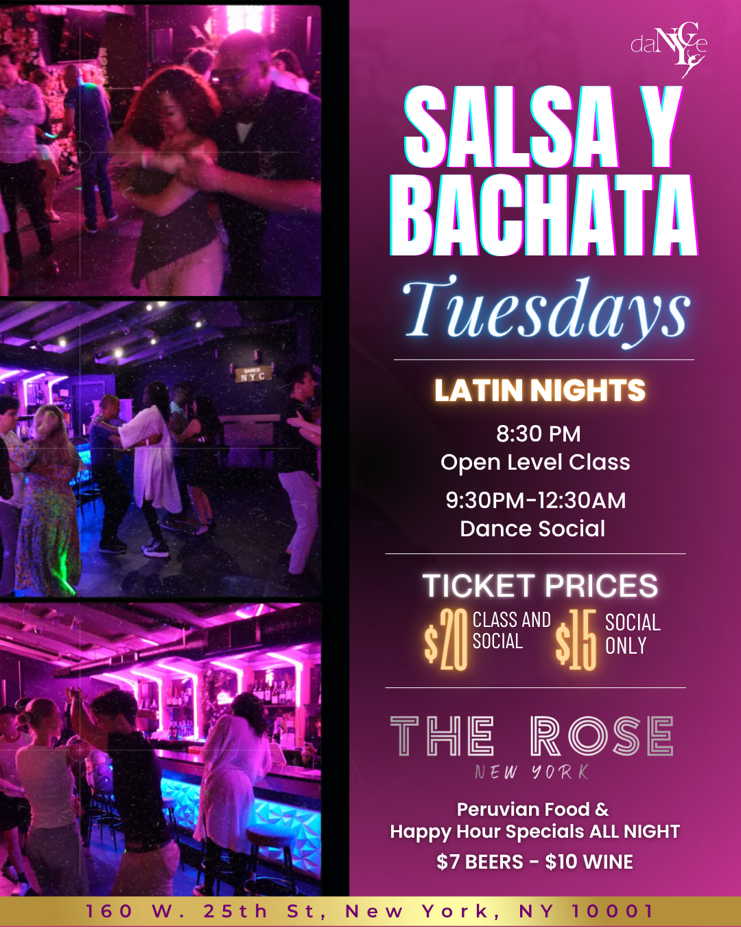 Tuesday Dance Event Flyer